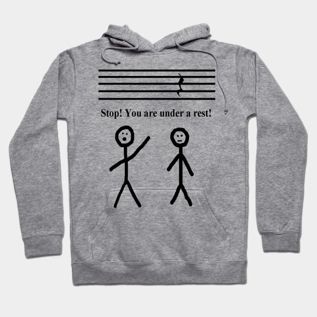 Funny Music Joke Hoodie by ranchersswansong